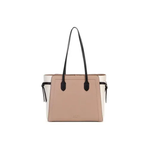 Kate Spade Knott Leather Handbag Shoulder Bag Large Size Women's Kraft Paper Color