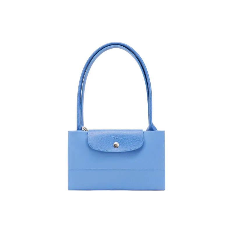 LONGCHAMP Canvas Tote Bag Shopping Bag Handbag Women's Blue-1