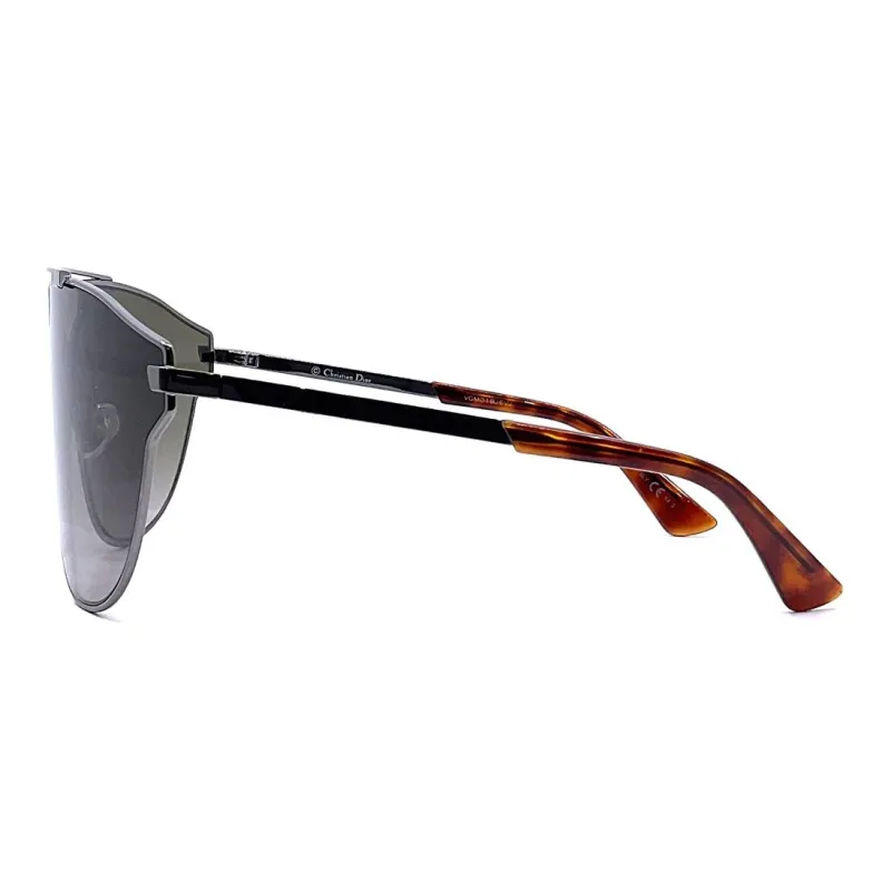 DIOR Acetate Metal Irregular Shape Sunglasses Unisex Black-2