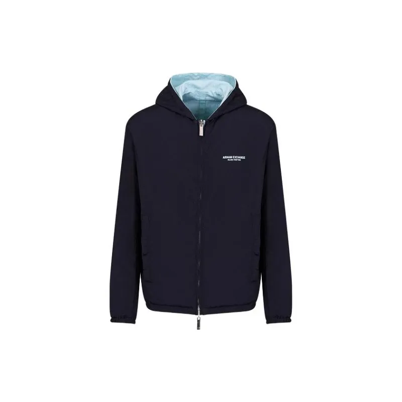 ARMANI EXCHANGE Logo print Hooded Jacket-1