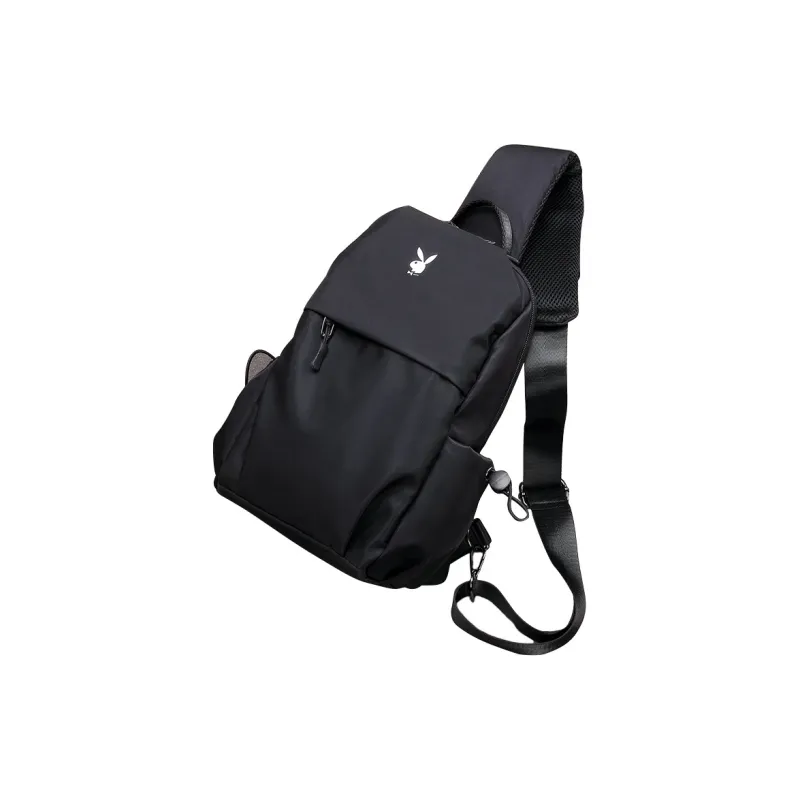 Playboy Fabric Sling Bag Medium Size Unisex Black-4