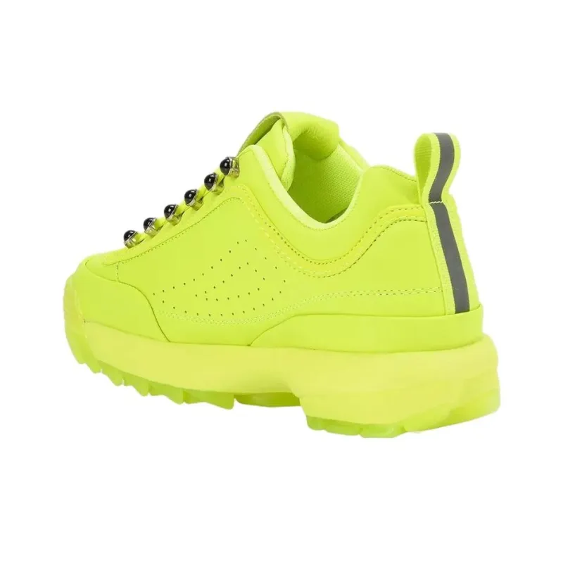 FILA Disruptor Anti-Slip And Wear-Resistant Breathable Low-Top Casual Shoes Women's Yellow-3