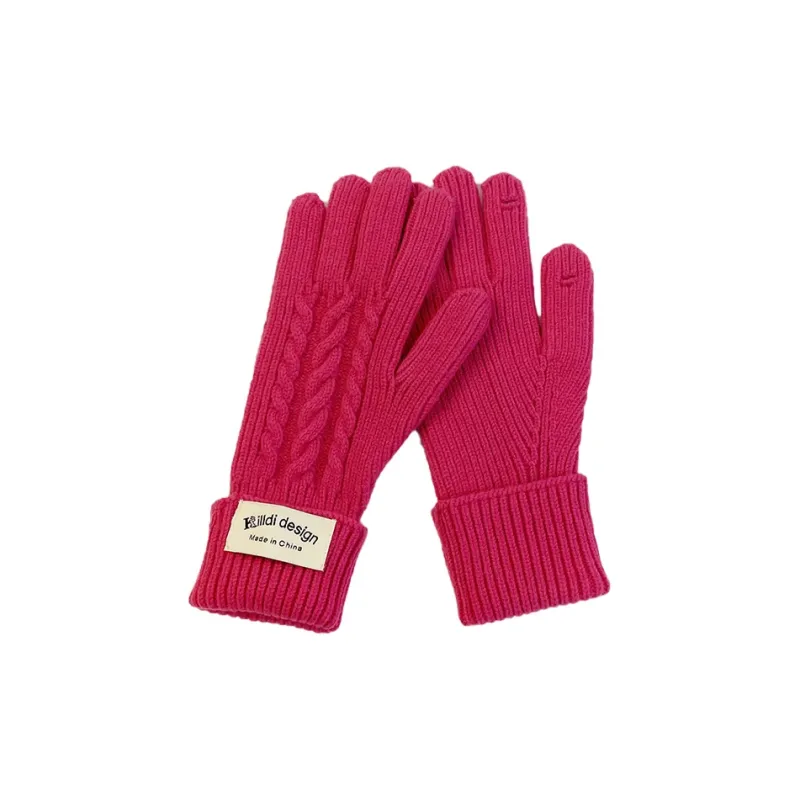 Yamaichi Maru Yarn Knit Gloves Women's-1