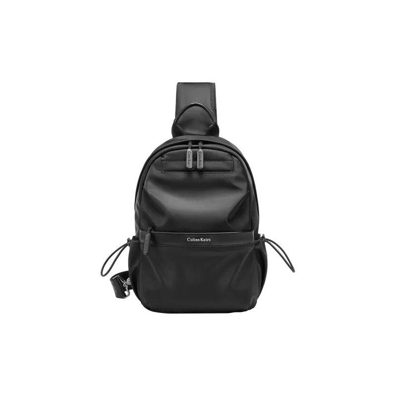 COLINS KEIRS Nylon Fabric Oxford Sling Bag Medium Size Unisex Black-1