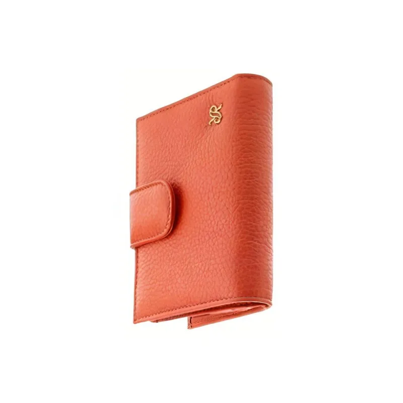 RAPPORT Genuine Leather Coin Purse Women's Orange-1