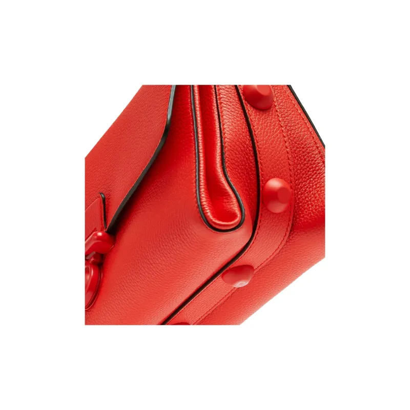 FERRAGAMO GLAM Cow Leather Shoulder Bag, Handbag, Shoulder Bag Women's Red-4