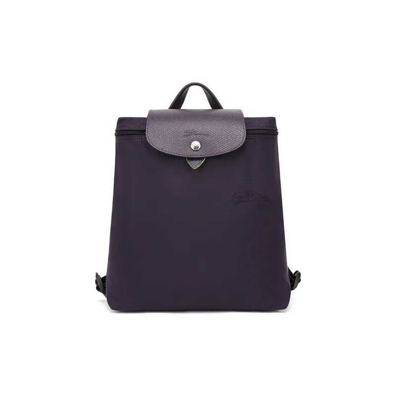 LONGCHAMP Le Pliage Green Recycled Polyamide Canvas Backpack Medium Size Women's Purple-0