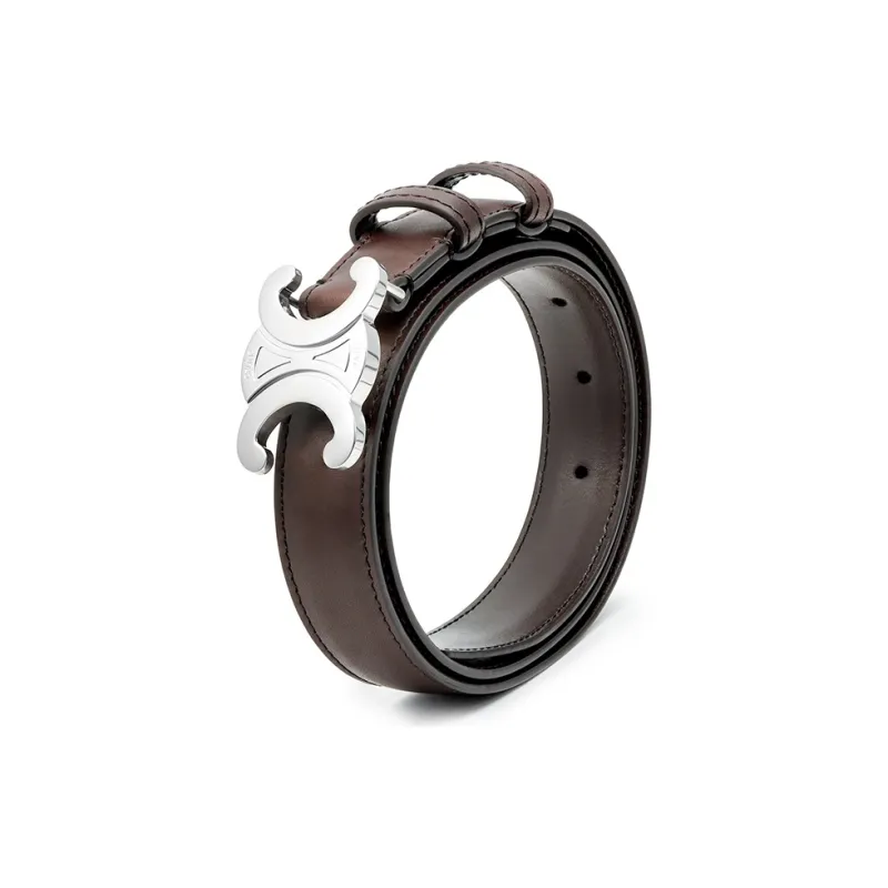 CELINE Medium Triomphe Belt In Natural Calfskin-4