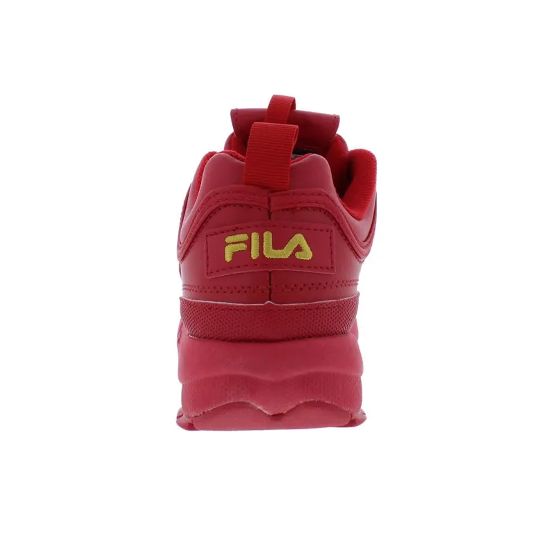 FILA Disruptor Cushioning Wear-Resistant Low-Top Running Shoes Women's Red-2