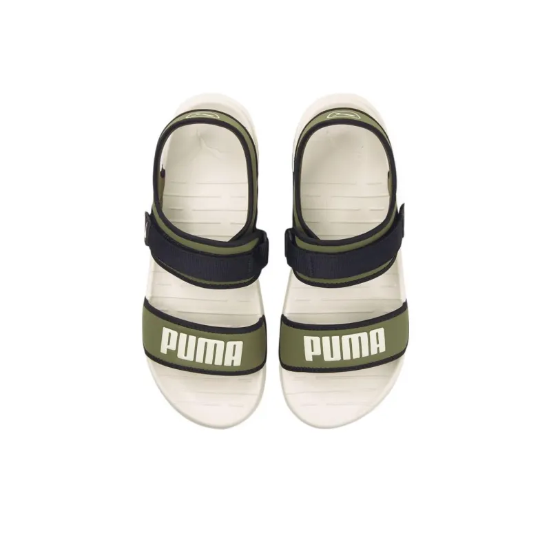 PUMA Softride Slide 'White Dark Green Moss'-3