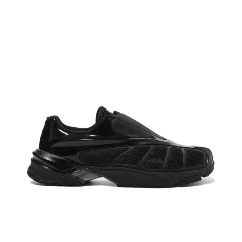 FILA Cushioning, Wear Resistant Low Top Training Shoes Unisex Black-1