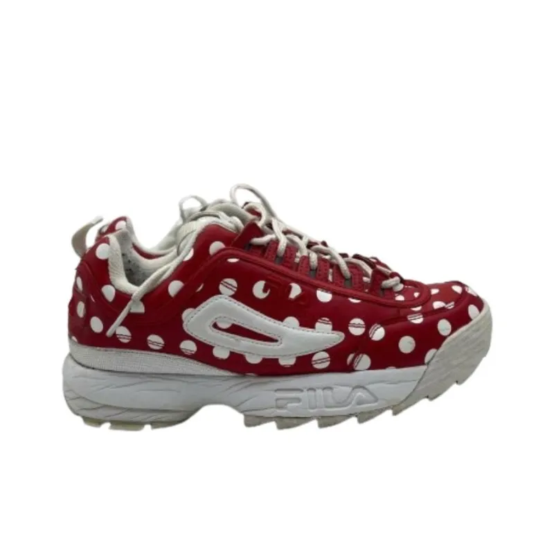 FILA Disruptor 2 Anti-Slip Wear-Resistant Low-Top Running Shoes Women's Red-1
