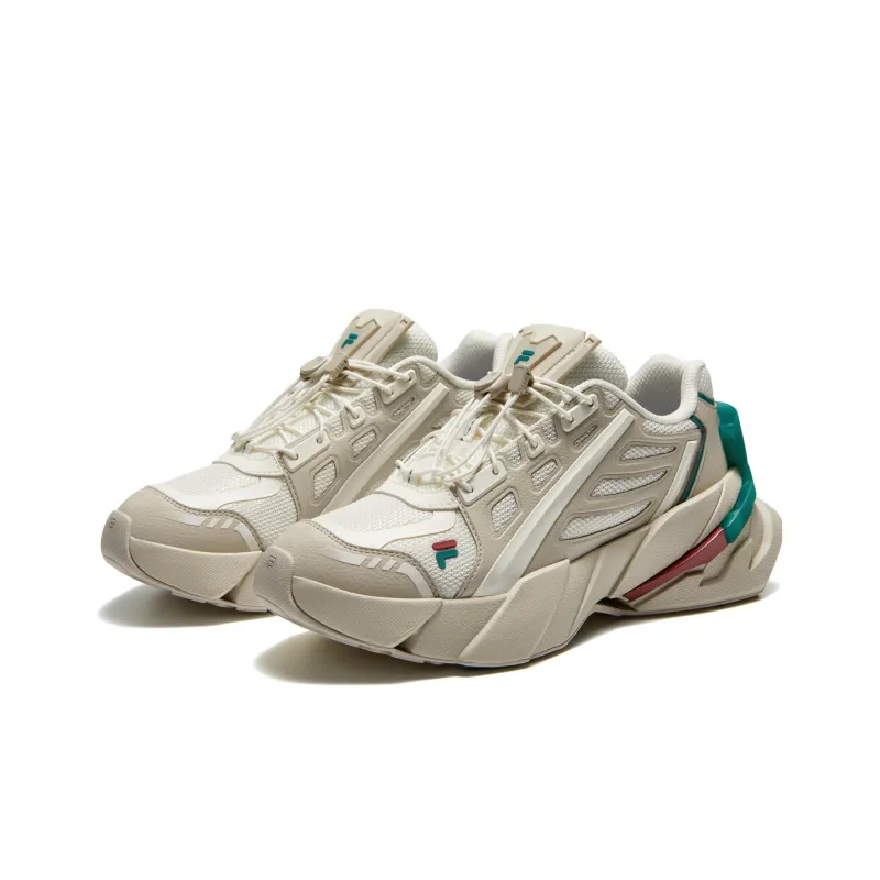 FILA FUSION TI 22 Anti Slip Wear Resistant Low Top Casual Shoes Men's Ecru-1
