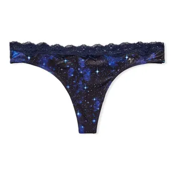 VICTORIA'S SECRET Underpants Women's 1 Pack Black Starry Sky Print