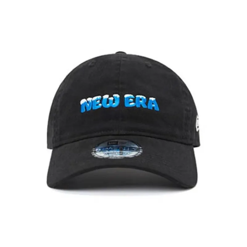 New Era Cotton Baseball Caps Unisex Black/Blue-1