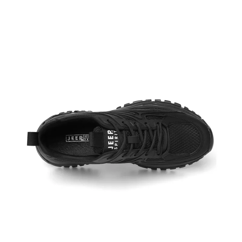 JEEP SPIRIT Chunky Sneakers Men Low Top Black-3