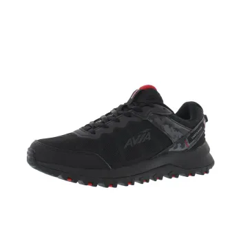 AVIA Cushioned Slip-Resistant Low-Top Running Shoes Men's Black