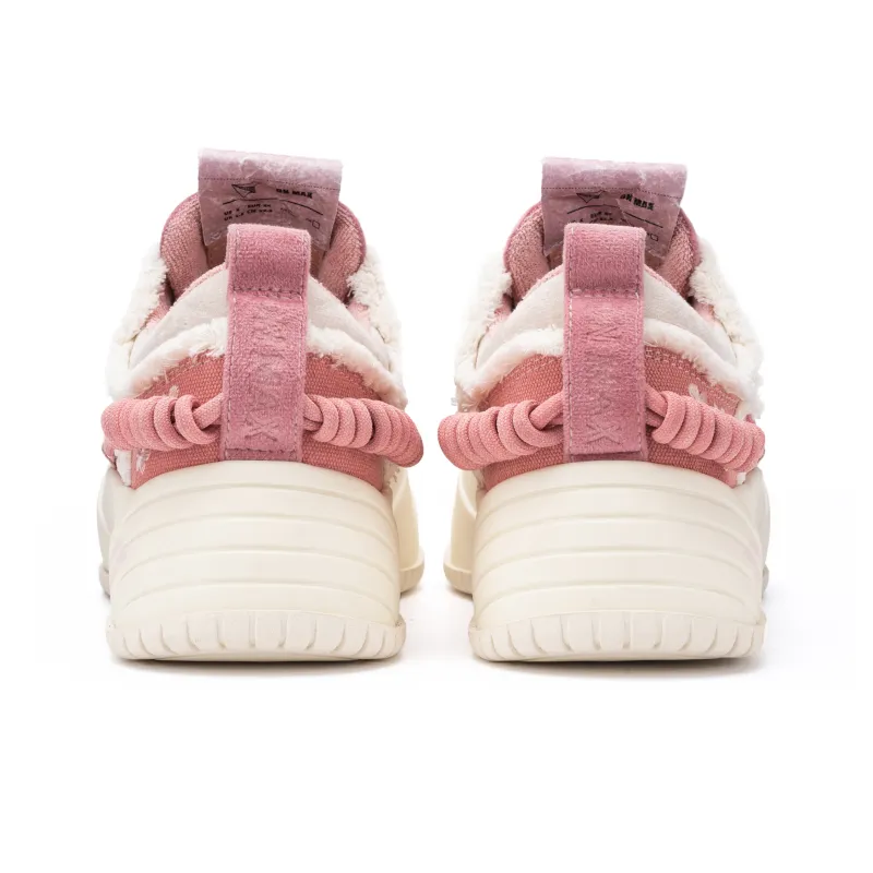 ON MAX Skateboard Shoes Unisex Low Top Pink/White-4