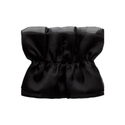 ZARA Strapless Tops Women's Black