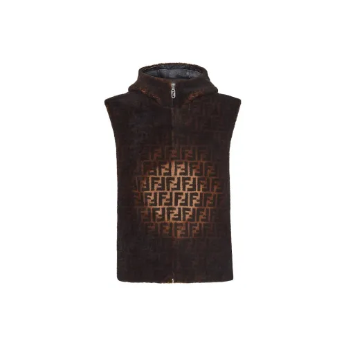 FENDI Vests Men Brown