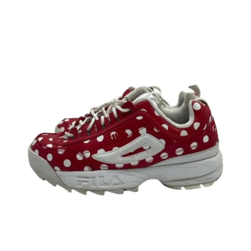 FILA Disruptor 2 Anti-Slip Wear-Resistant Low-Top Running Shoes Women's Red-0
