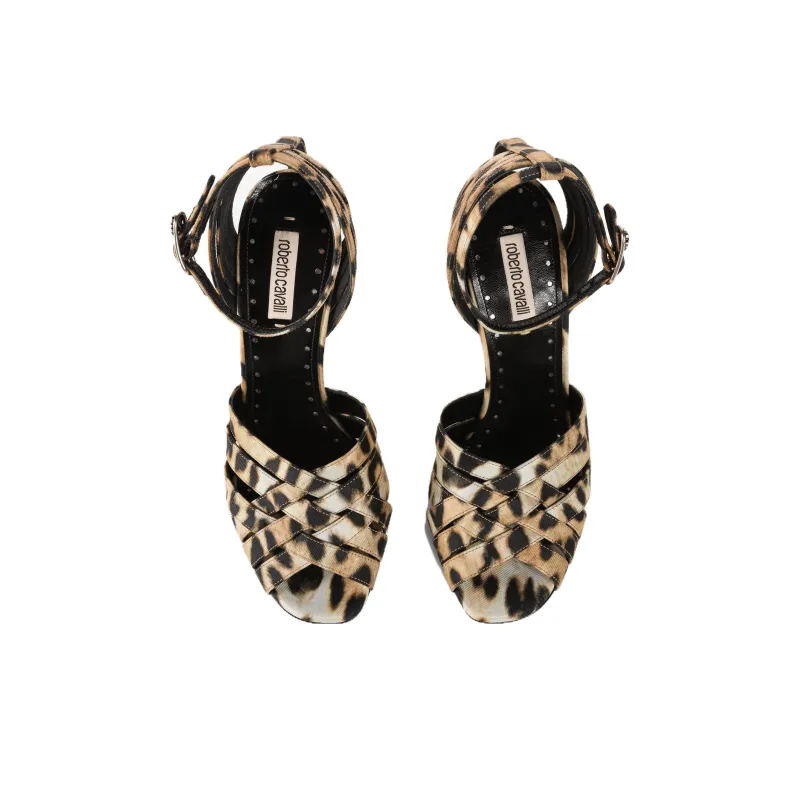 Roberto Cavalli Strap Sandals Women's Umber-3
