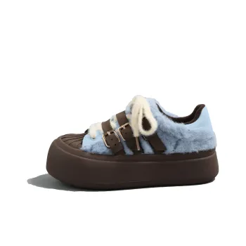 DOLIN COLLECTION Skateboard Shoes Women's Low Top Brown Blue/Black Pink/Ecru/Black