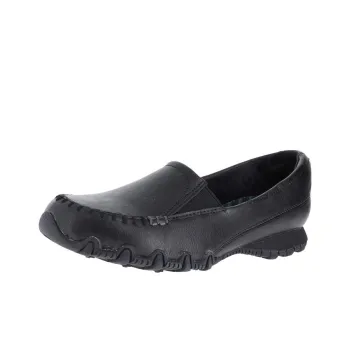 Skechers Relaxed Fit Cushioned Slip-Resistant Low-Top Casual Shoes Women's Black