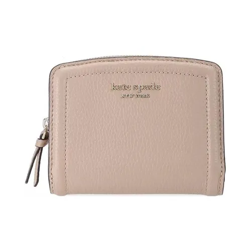 Kate Spade Knott Litchi Grain Leather Wallet Small Size Women's Kraft Paper Color