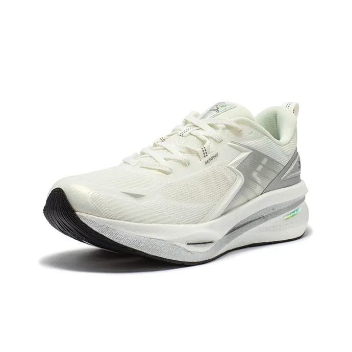 361° Float MIRO Cushioning Anti Slip And Wear Resistant Low Top Running Shoes Men's Silver White-1