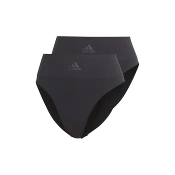 Adidas ACTIVE SEAMLESS MICRO STRETCH THONG UNDERWEAR Underpants Women's 2 Pack Black