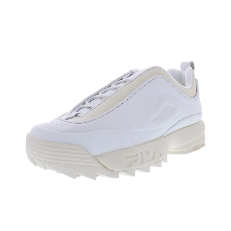 FILA Disruptor Cushioning Support Low Top Running Shoes Women's White-2