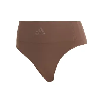 Adidas ACTIVE SEAMLESS MICRO STRETCH THONG UNDERWEAR Underpants Women's 1 Pack Coffee