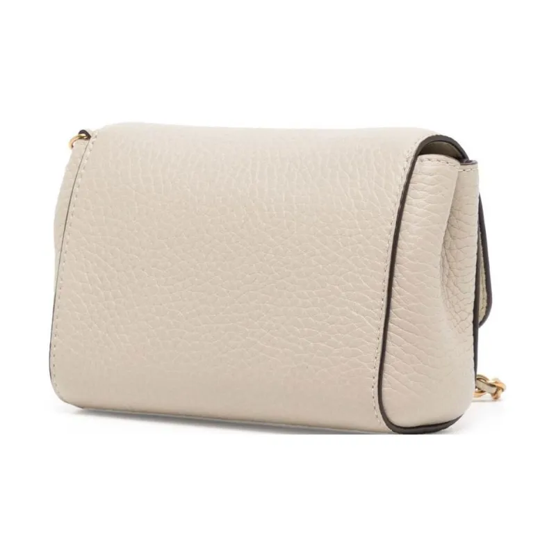 Mulberry Lily Leather Shoulder Bag Women's Gray-3