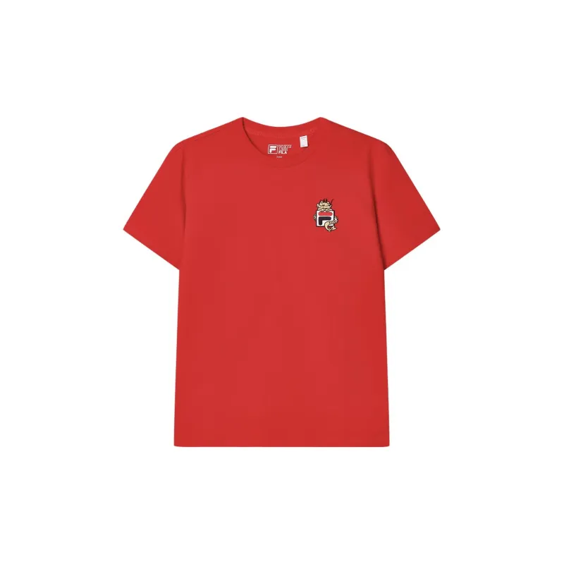 FILA Dragon Series T Shirt Unisex Red-0
