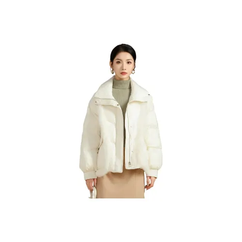 SMEN Down Jackets Women's Beige