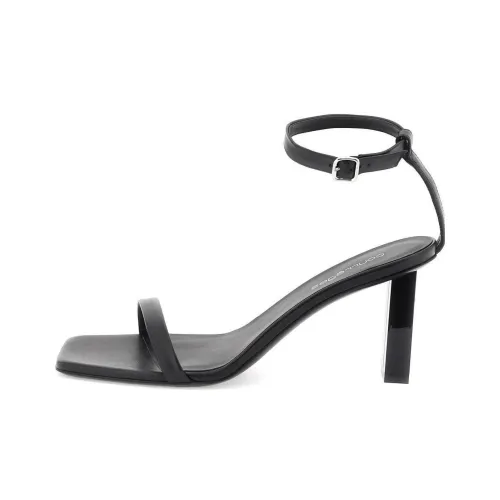 Courrèges 80mm Square-toe Leather Sandals