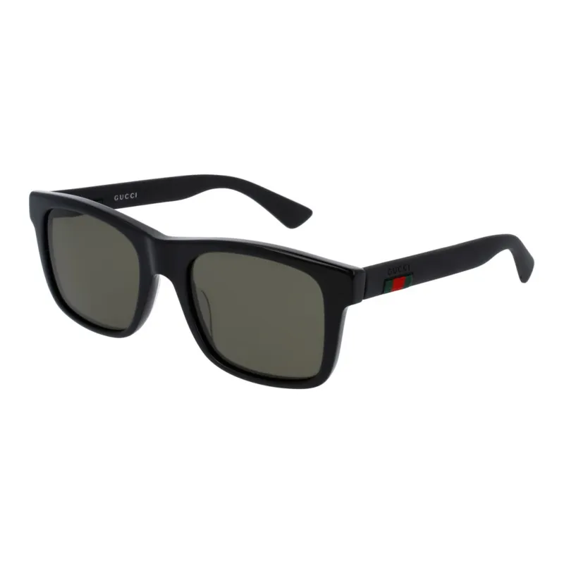 GUCCI Acetate Square Sunglasses Men's Black-0