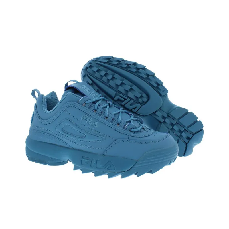 FILA Disruptor 2 Shock Absorbers With Slip Resistant Features Low Top Running Shoes Women's Blue-3