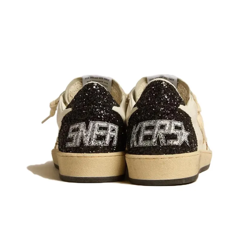 Golden Goose Ball Star Low Top Skateboard Shoes Women's Beige-3