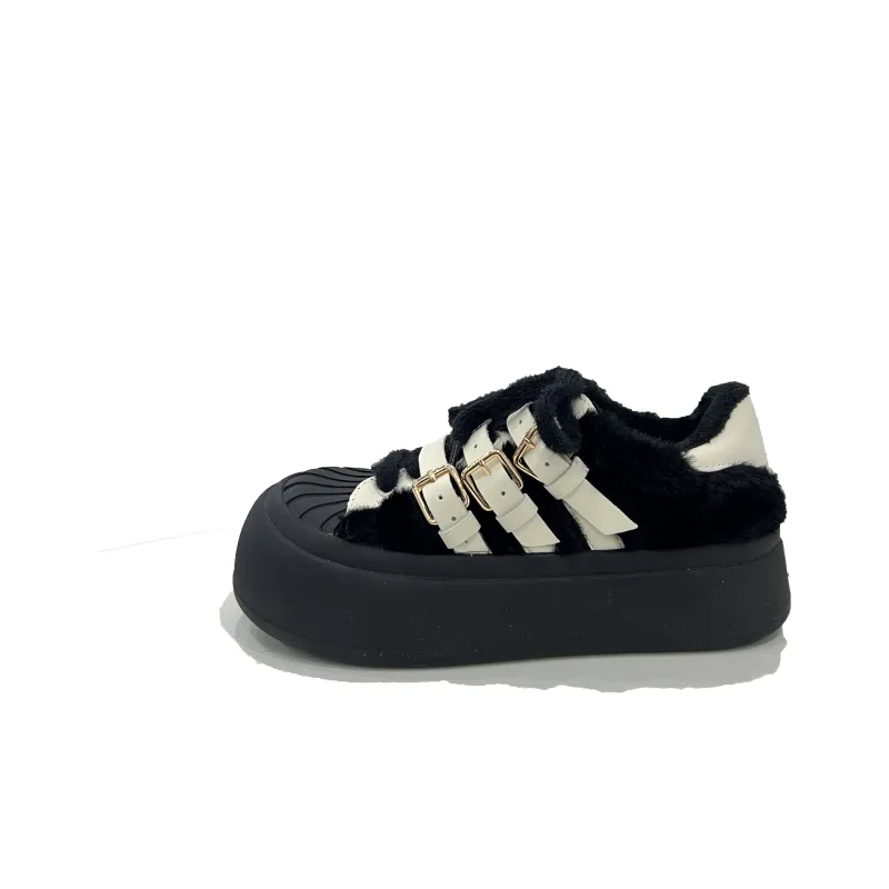 DOLIN COLLECTION Skateboard Shoes Women's Low Top Brown Blue/Black Pink/Ecru/Black-3
