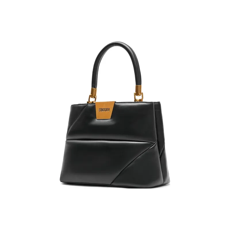 Staccato Sheepskin Crossbody One Shoulder Handbag Regular Women's Chocolate Apricot Gray/Ethereal Glow Black-6