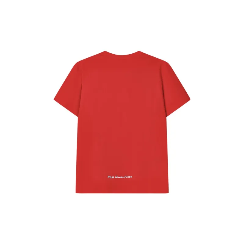 FILA Dragon Series T Shirt Unisex Red-1