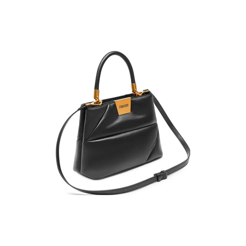 Staccato Sheepskin Crossbody One Shoulder Handbag Regular Women's Chocolate Apricot Gray/Ethereal Glow Black-8