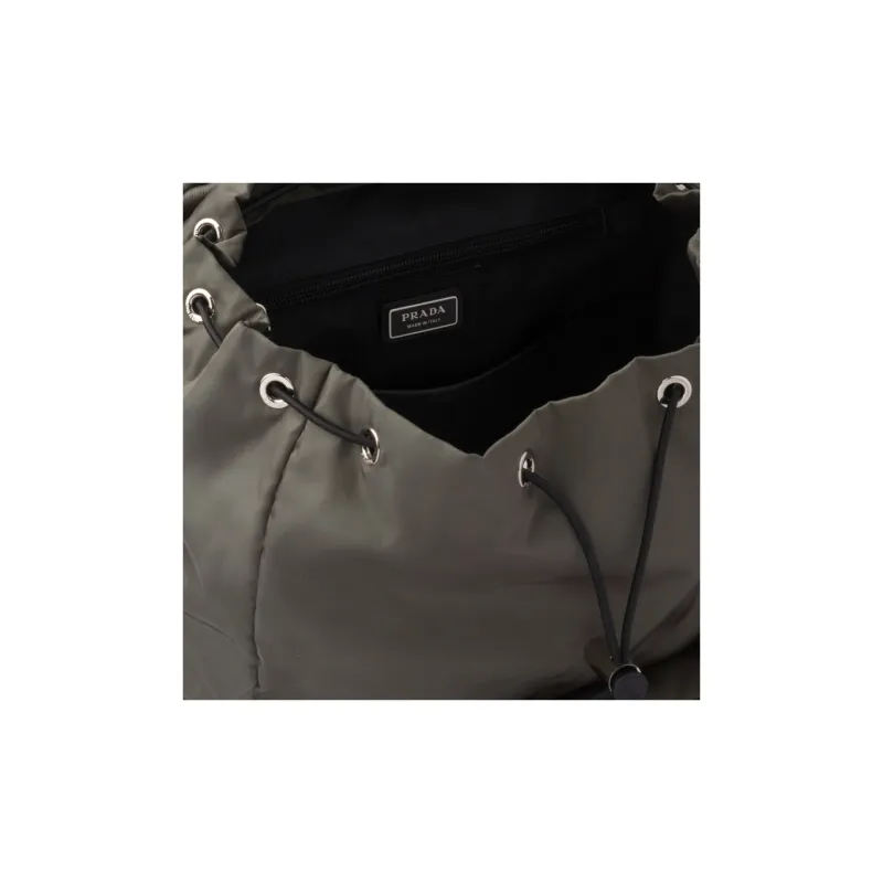 PRADA Fabric Backpack Men's Forest Green-3