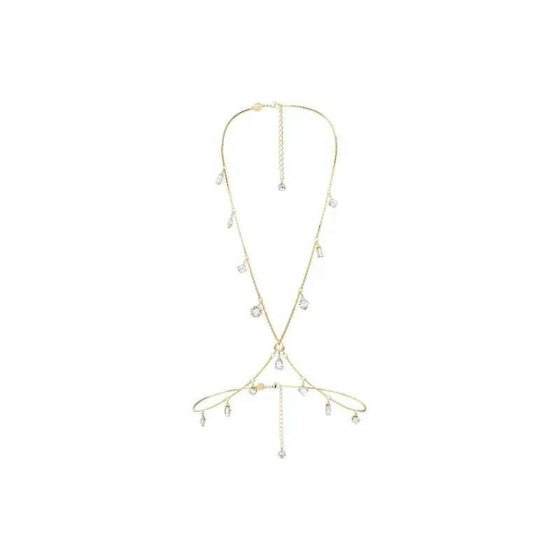Swarovski Metal Crystal Body Chains Women's Gold-0