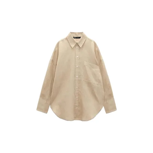 ZARA Shirts Women's Beige