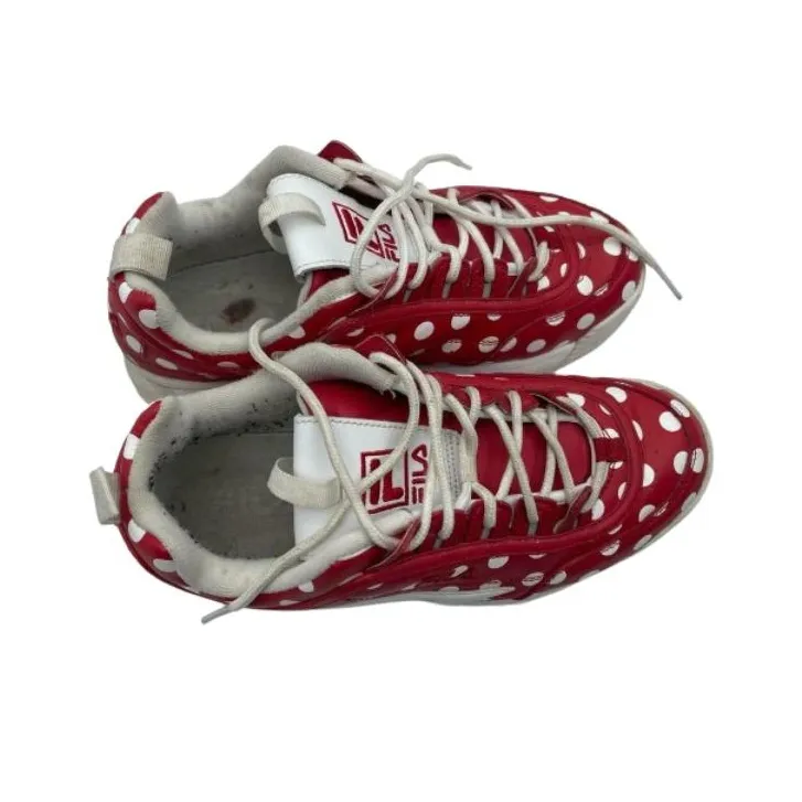 FILA Disruptor 2 Anti-Slip Wear-Resistant Low-Top Running Shoes Women's Red-2