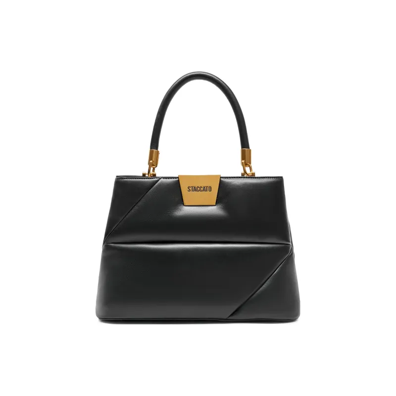 Staccato Sheepskin Crossbody One Shoulder Handbag Regular Women's Chocolate Apricot Gray/Ethereal Glow Black-5