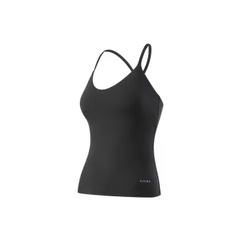 TITIKAACTIVE Just Peachy Nude Skin Sport Vests Women's Black